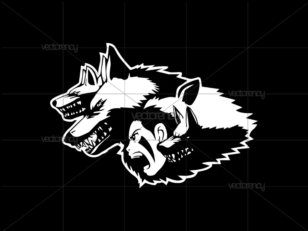 Princess Mononoke Wolfpack and San SVG PNG Vector