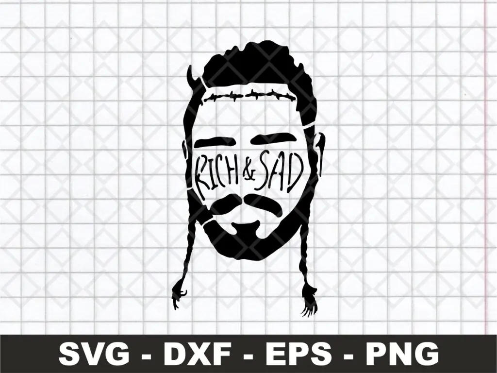 Post Malone SVG Cut Files Image Vector