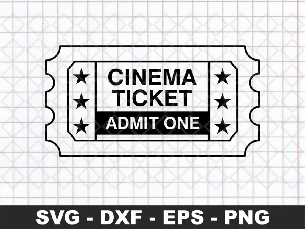 Cinema Ticket SVG