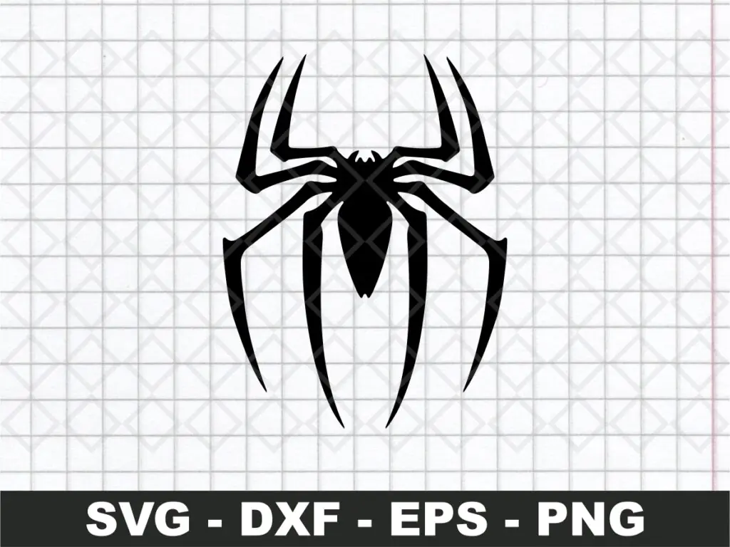 Reptile Black Spider SVG Vector