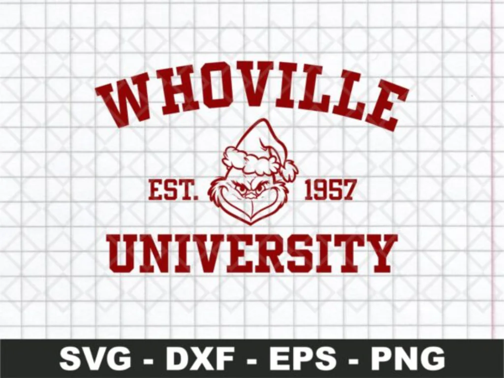 The Grinch Whoville University SVG