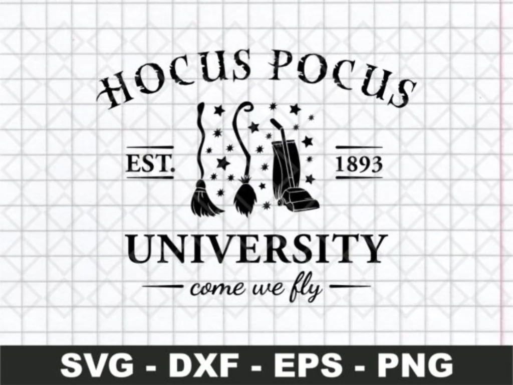 Design Hocus Pocus University SVG