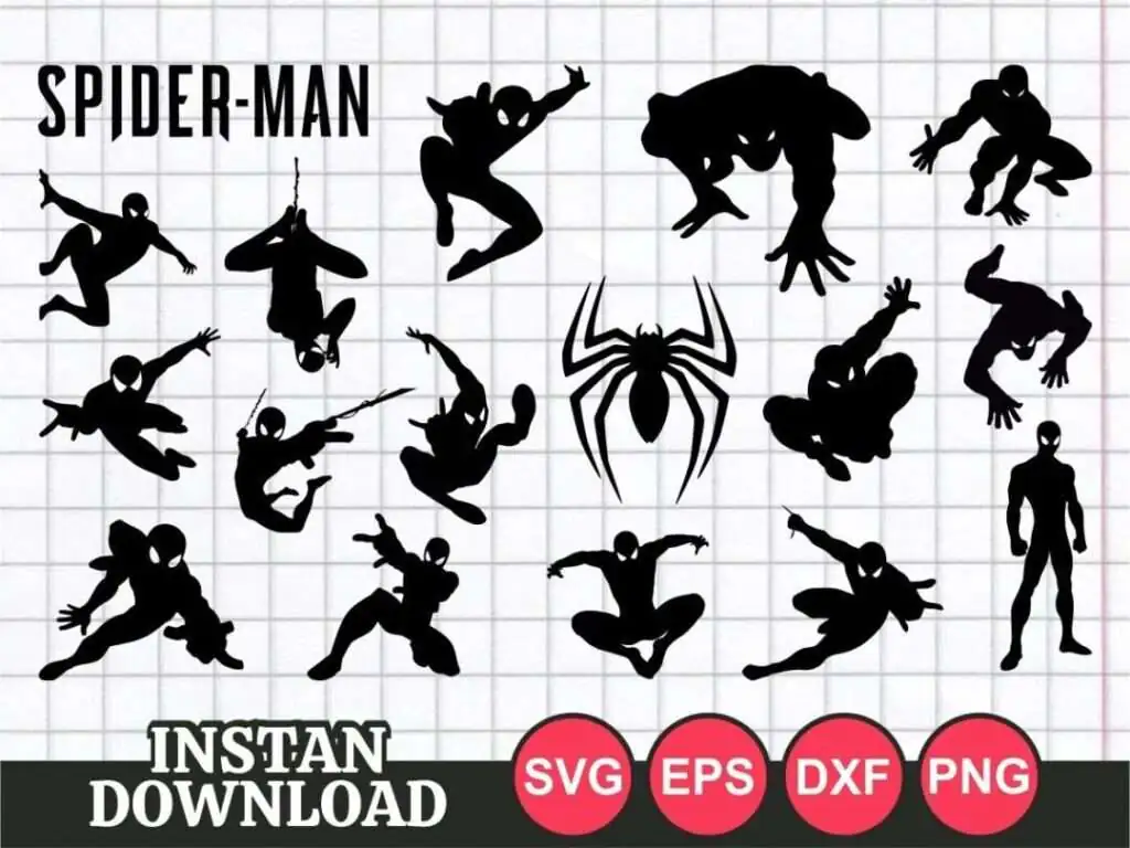 Spiderman SVG Cut File Bundle