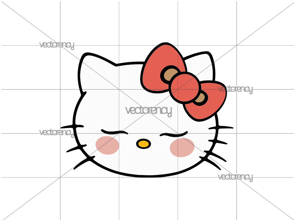 Sanrio Hello Kitty Sleeping SVG