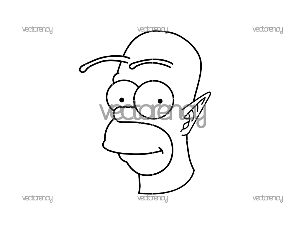 Homer Piccolo Simpson SVG