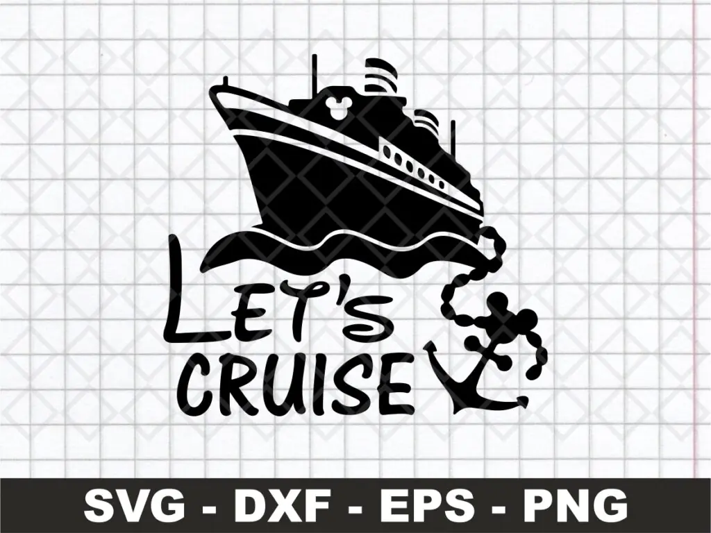 Let’s Cruise Svg Cruise Trip Family Vacation PNG DXF Vector