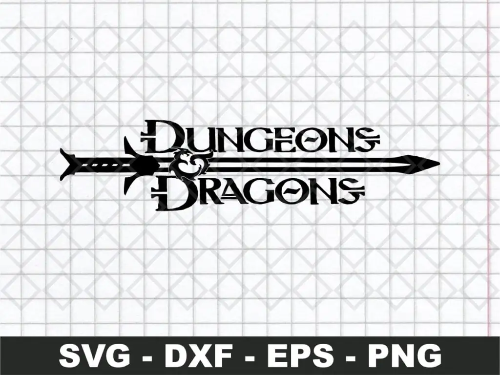 DnD Logo SVG Dungeons And Dragons Cut File