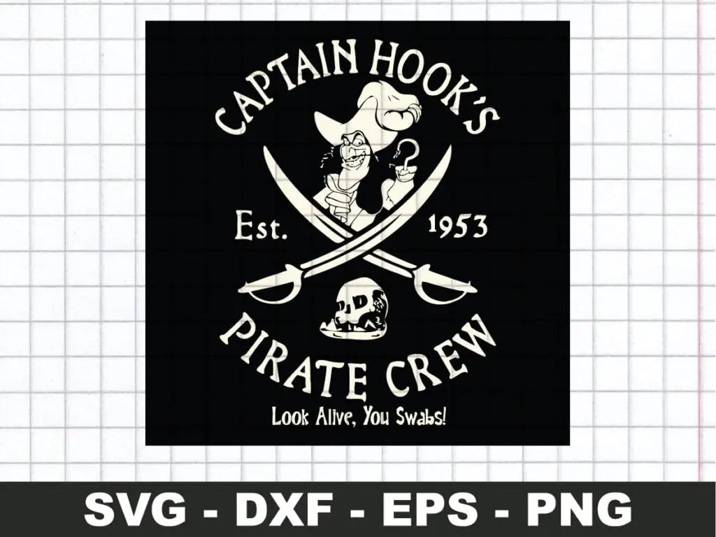 Pirate Crew Captain Hook SVG