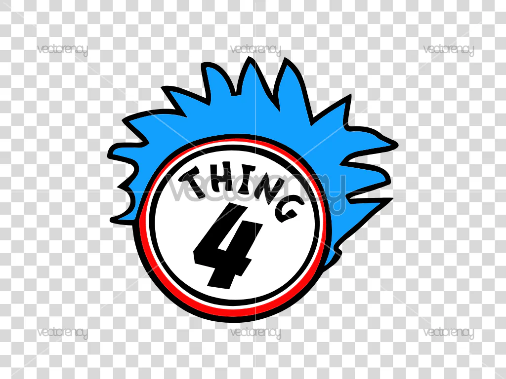 Thing 4 Cricut Dr Seuss SVG PNG File