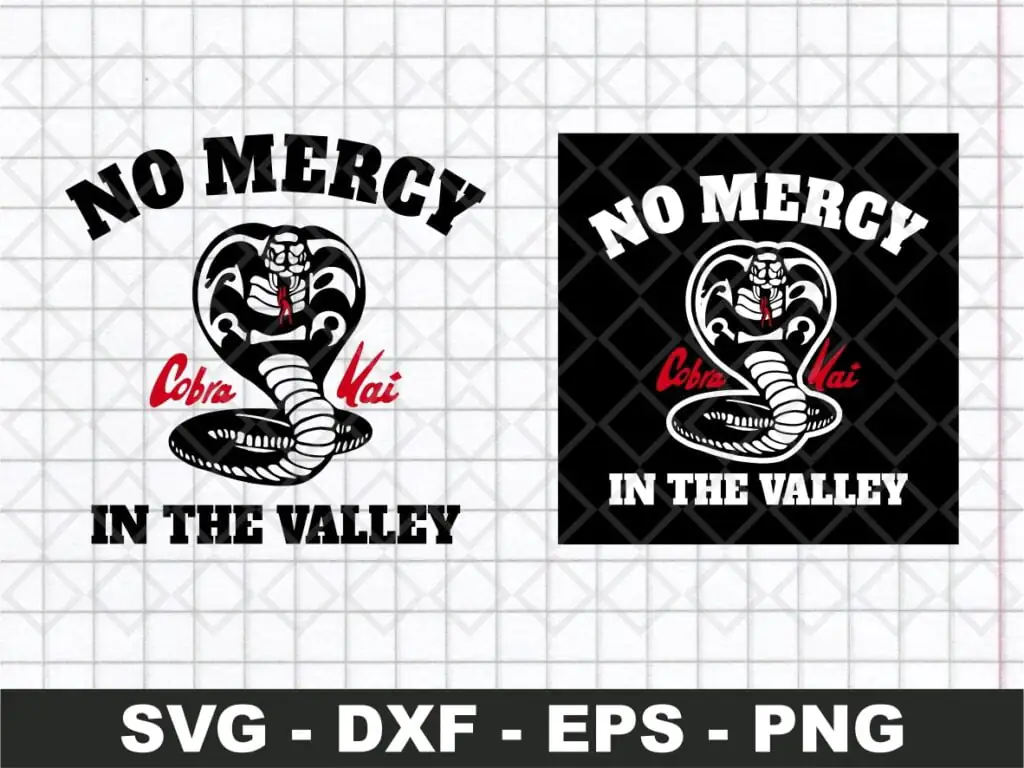 No Mercy In The Valley SVG – Cobra Kai SVG