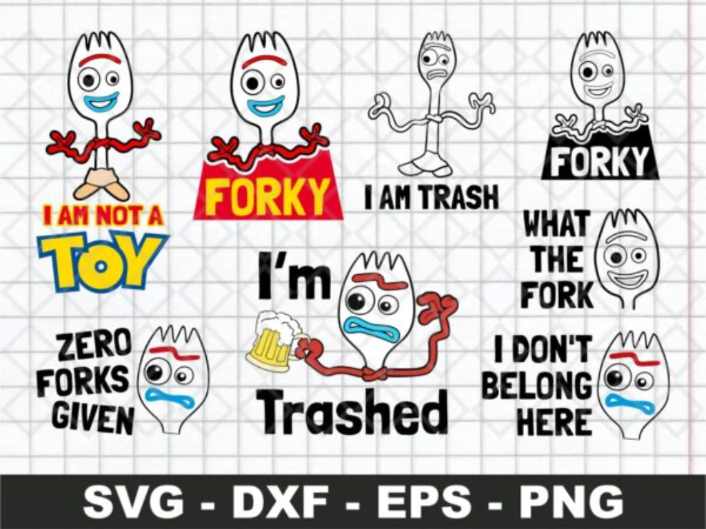 Forky SVG Toy Story Cut Files