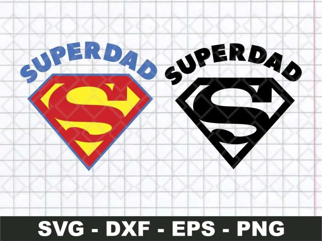 Super Dad Logo SVG Clipart