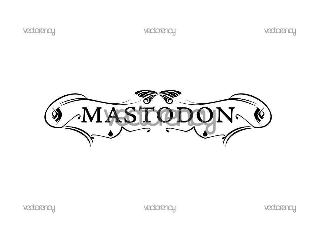 Mastodon Band Logo PNG Vector Format