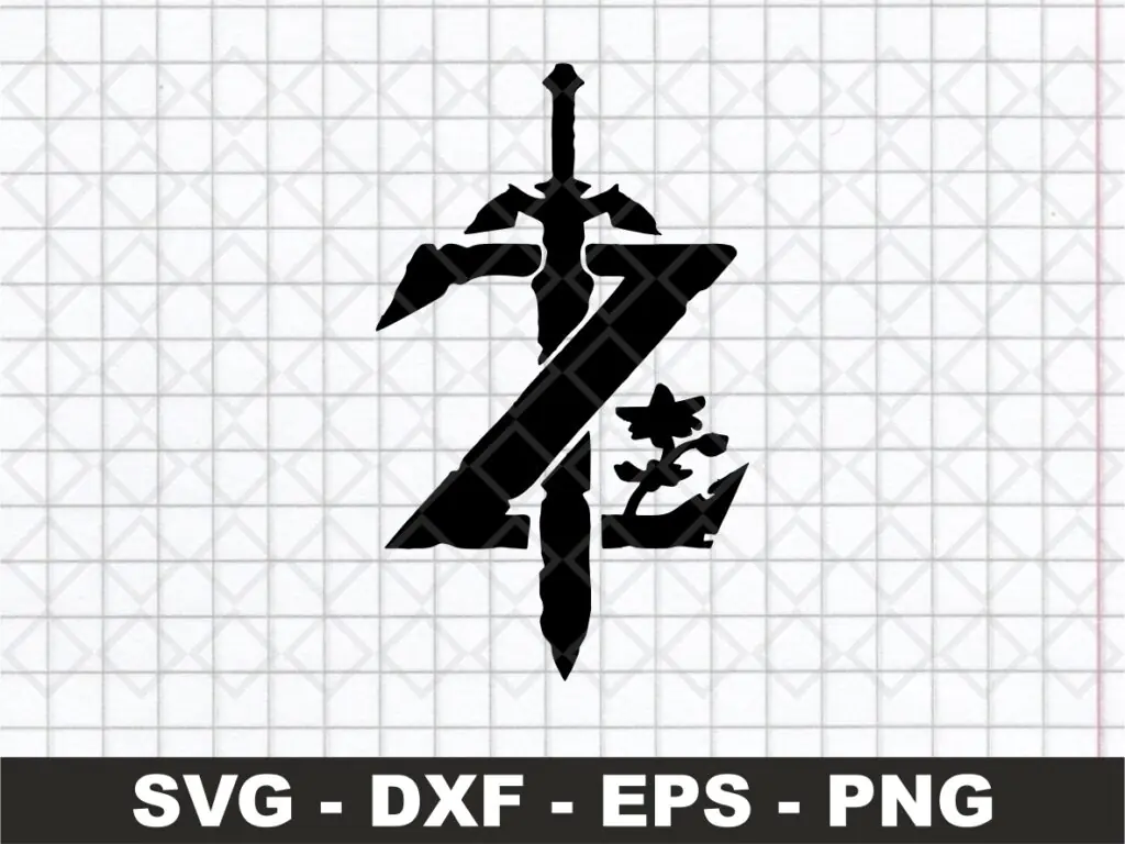 Zelda SVG Symbol Logo Black