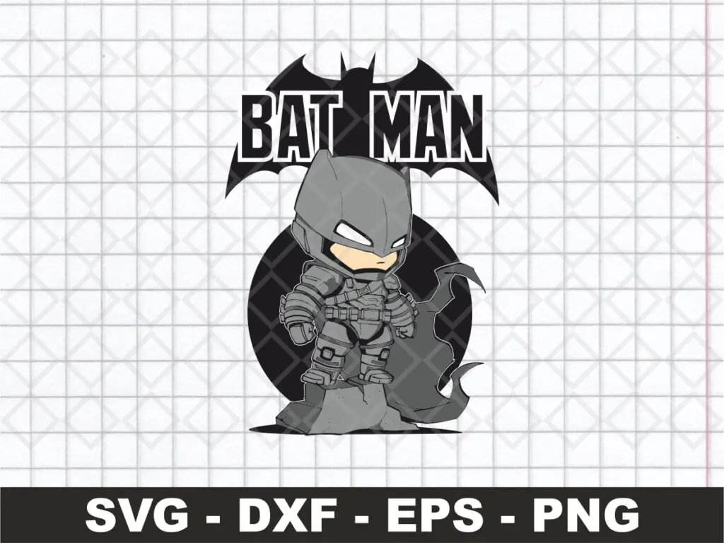 Batman Theme Cute Design, Suitable for Cricut, SVG, PNG, EPS