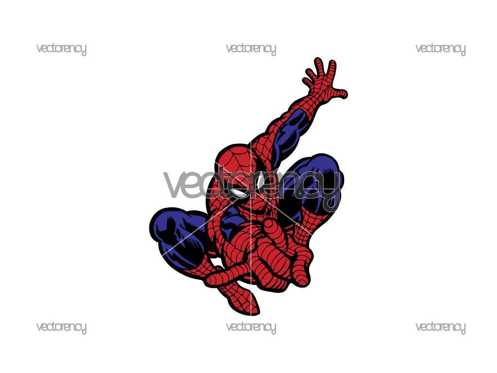 Spider Man SVG Action Layered Cricut
