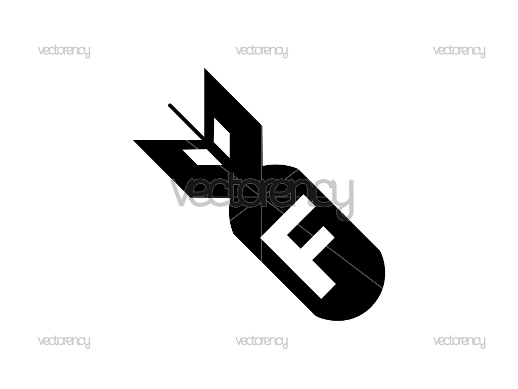 F Bomb Vector SVG PNG EPS DXF
