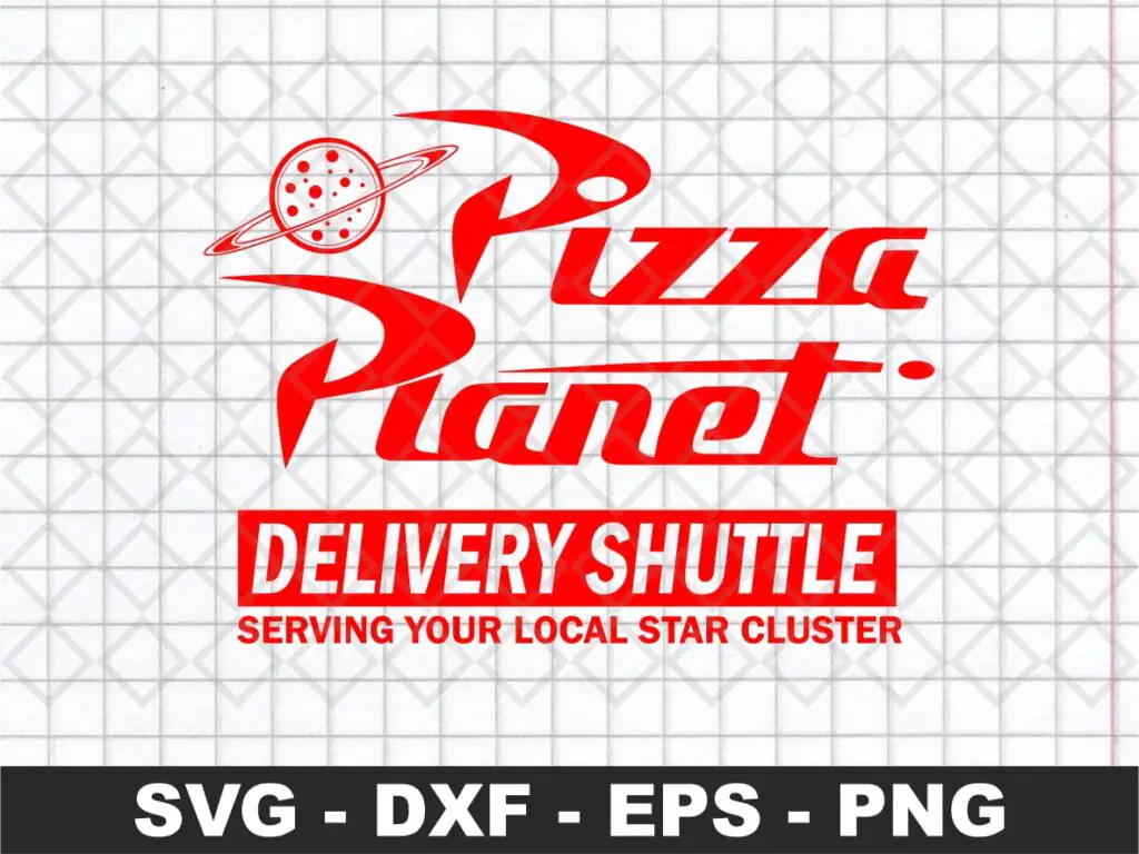 Pizza Planet Delivery Shuttle SVG