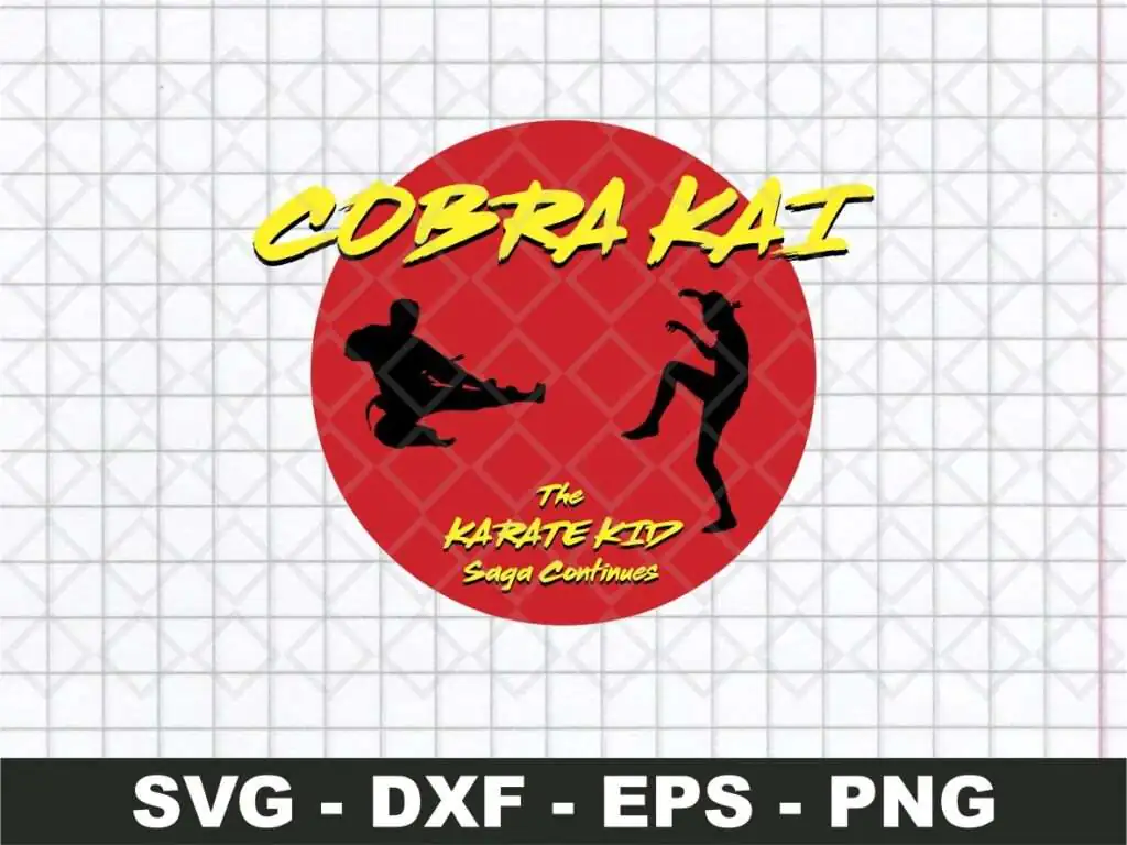 Cobra Kai VS Karate Kid Fight Logo SVG