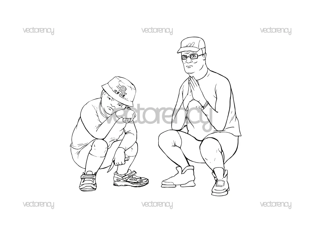 Hank Hill SVG Free Download