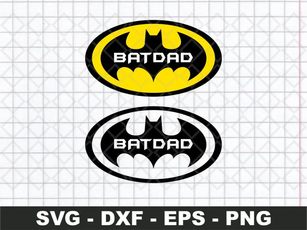 Bat Dad Logo SVG – Batman Super Hero