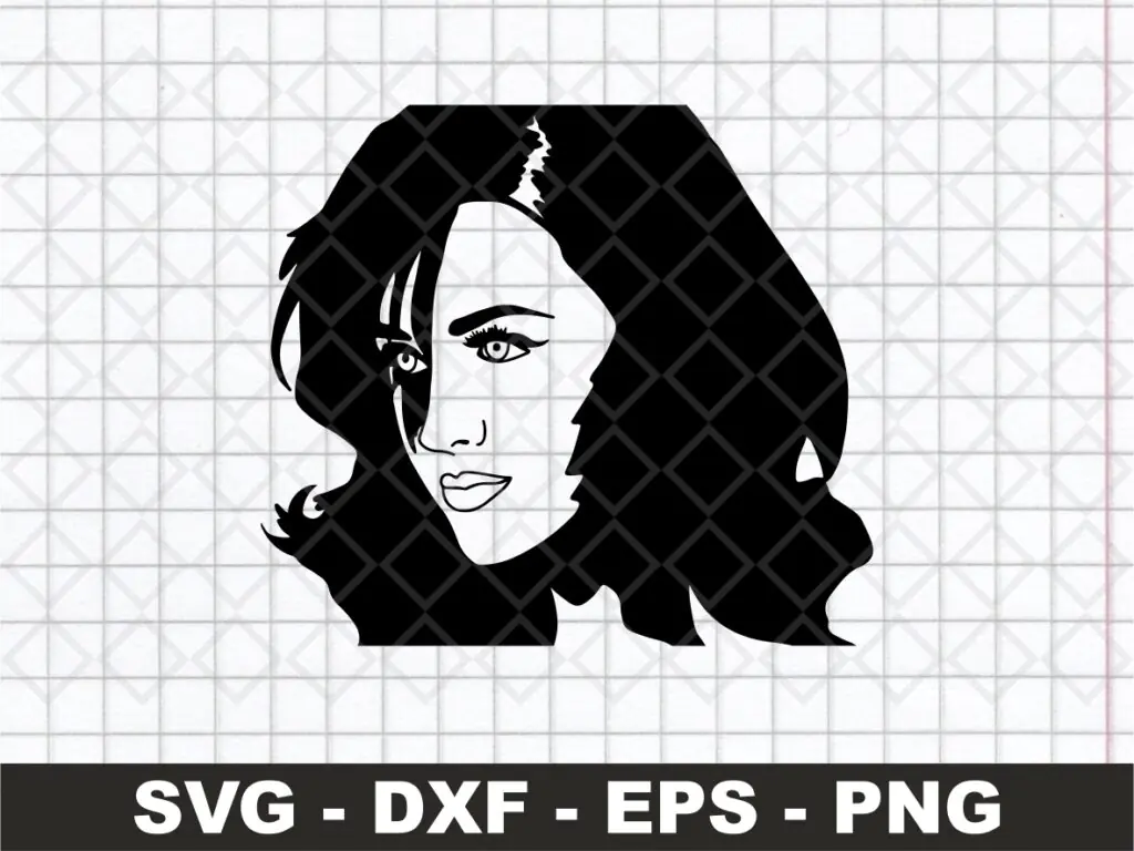 Katy Perry Silhouette Vector Art, Katy Perry SVG