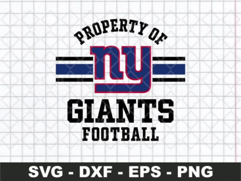 Property of New York Giants Football svg cricut design