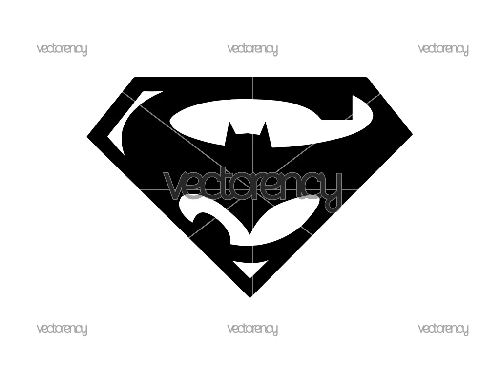 Batman Superman Symbol SVG