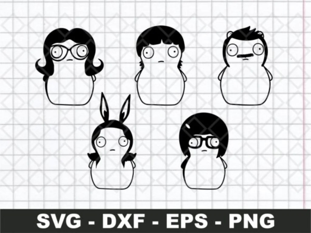 Bobs Burgers SVG Clipart Cut File