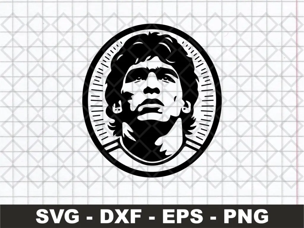 Diego Maradona SVG Cut Files