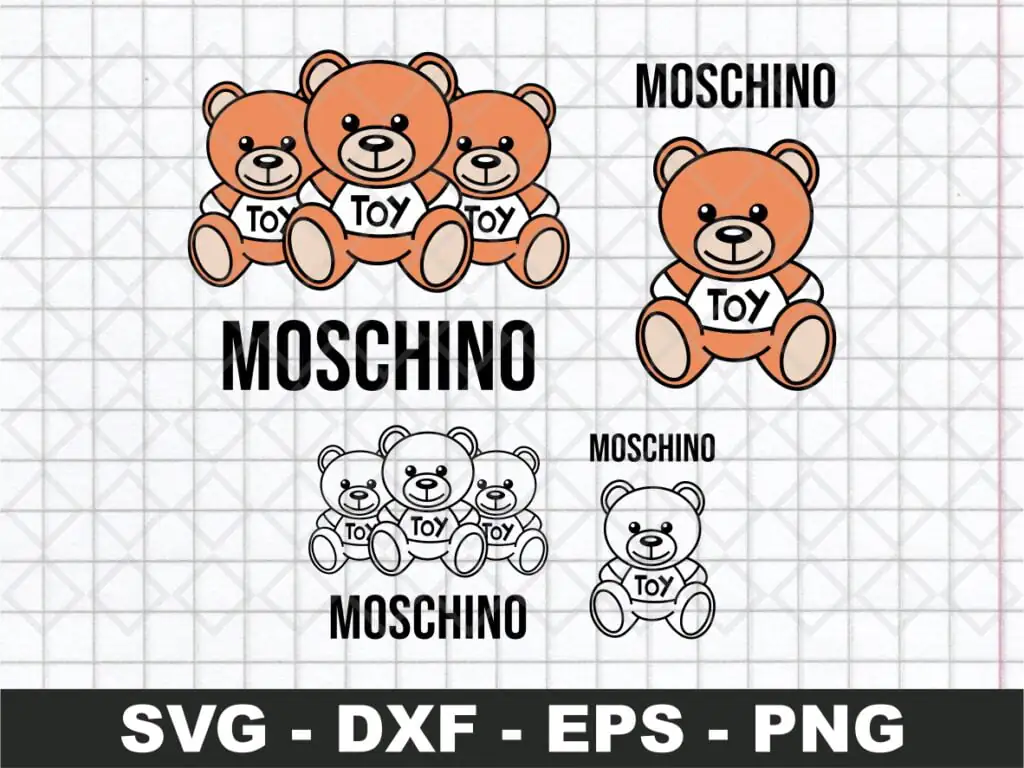 Moschino Bear SVG