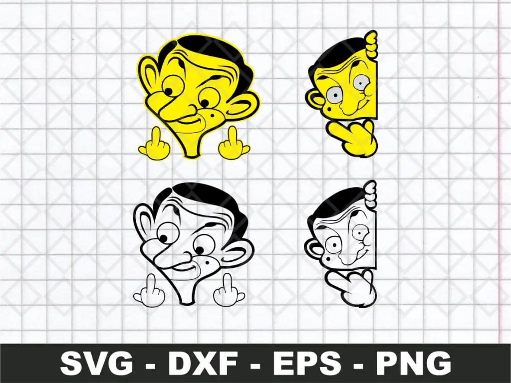 Mr. Bean Cricut File SVG