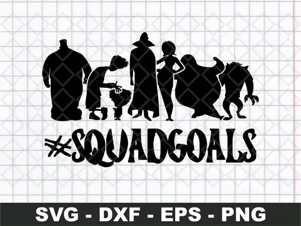 Hotel Transylvania Squadgoals SVG Silhouette