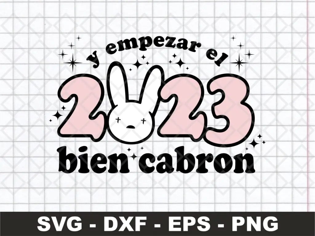 Bad Bunny Año Nuevo SVG