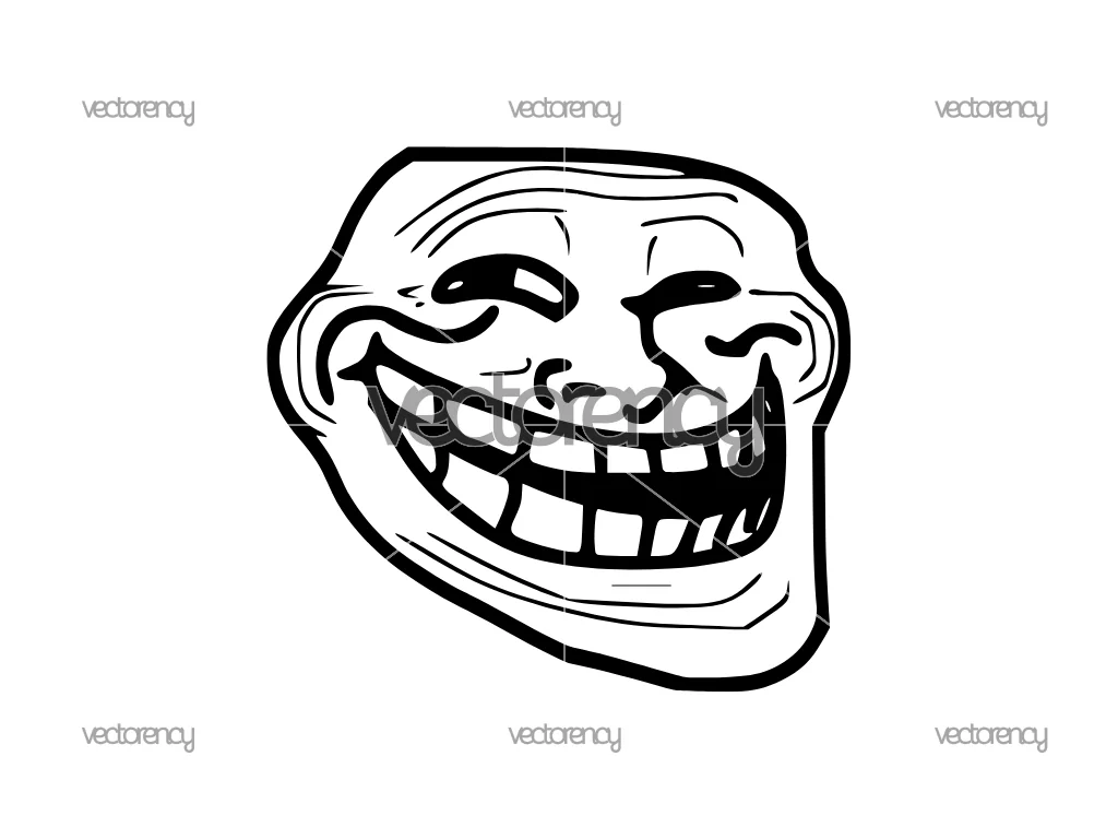 Troll Face Meme SVG