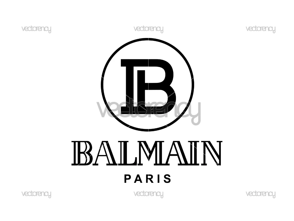 Balmain Logo Symbol DXF PNG EPS