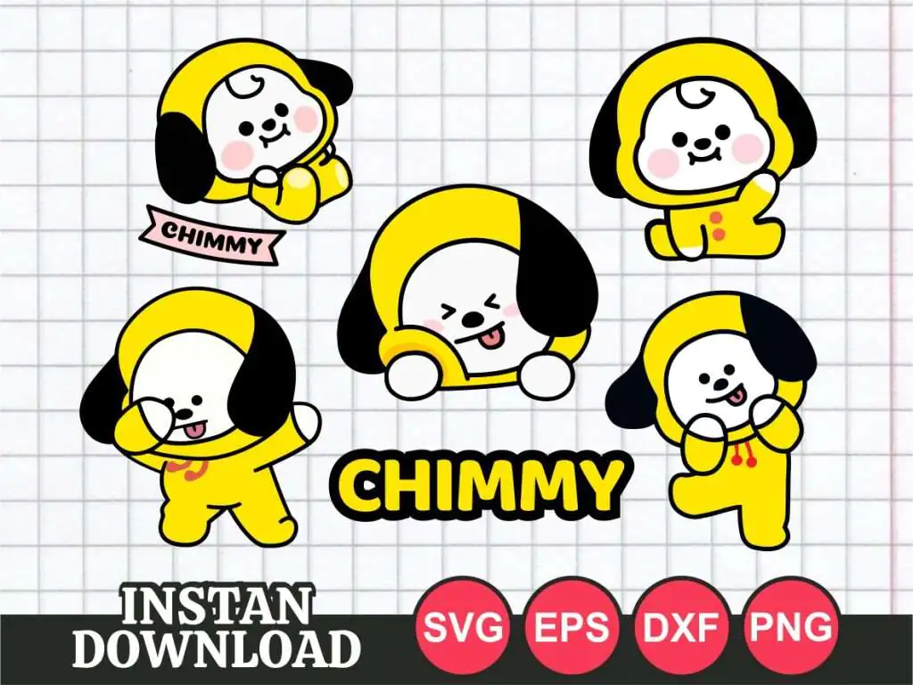 BT21 Chimmy SVG Vector PNG