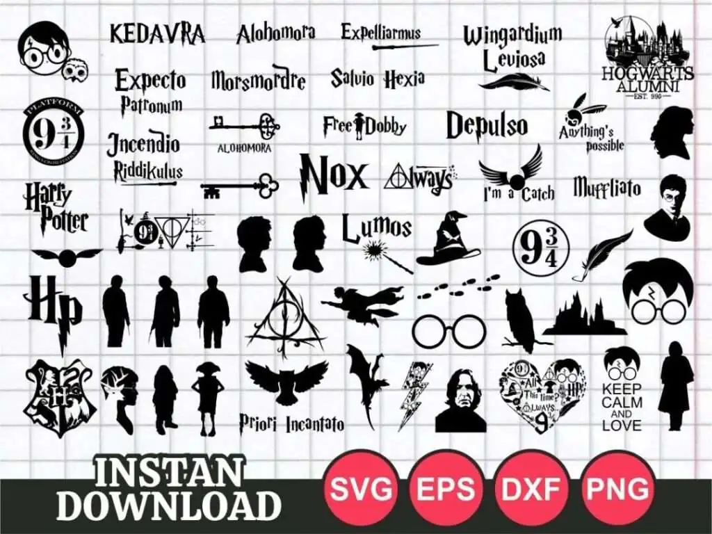 Harry Potter SVG Bundle Cut File