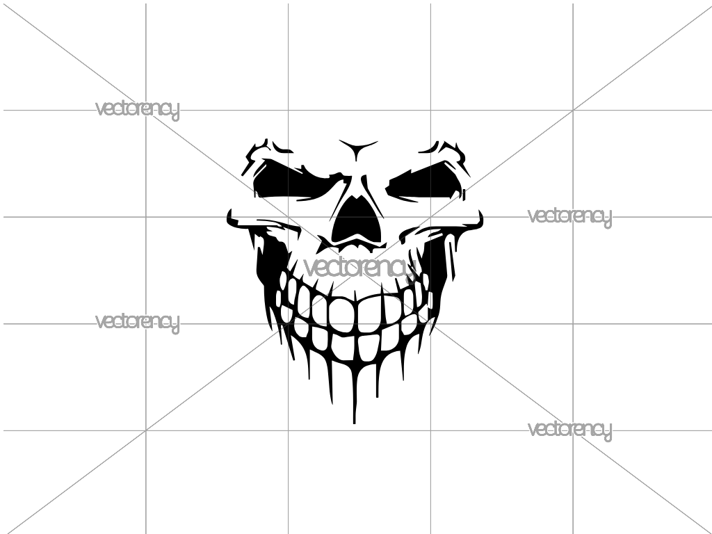 Skull Bone SVG Decals File