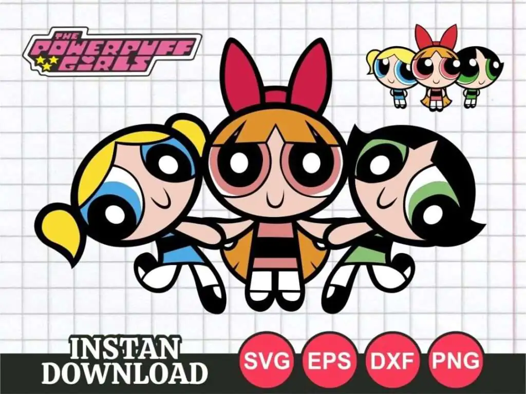 PowerPuff Girls SVG