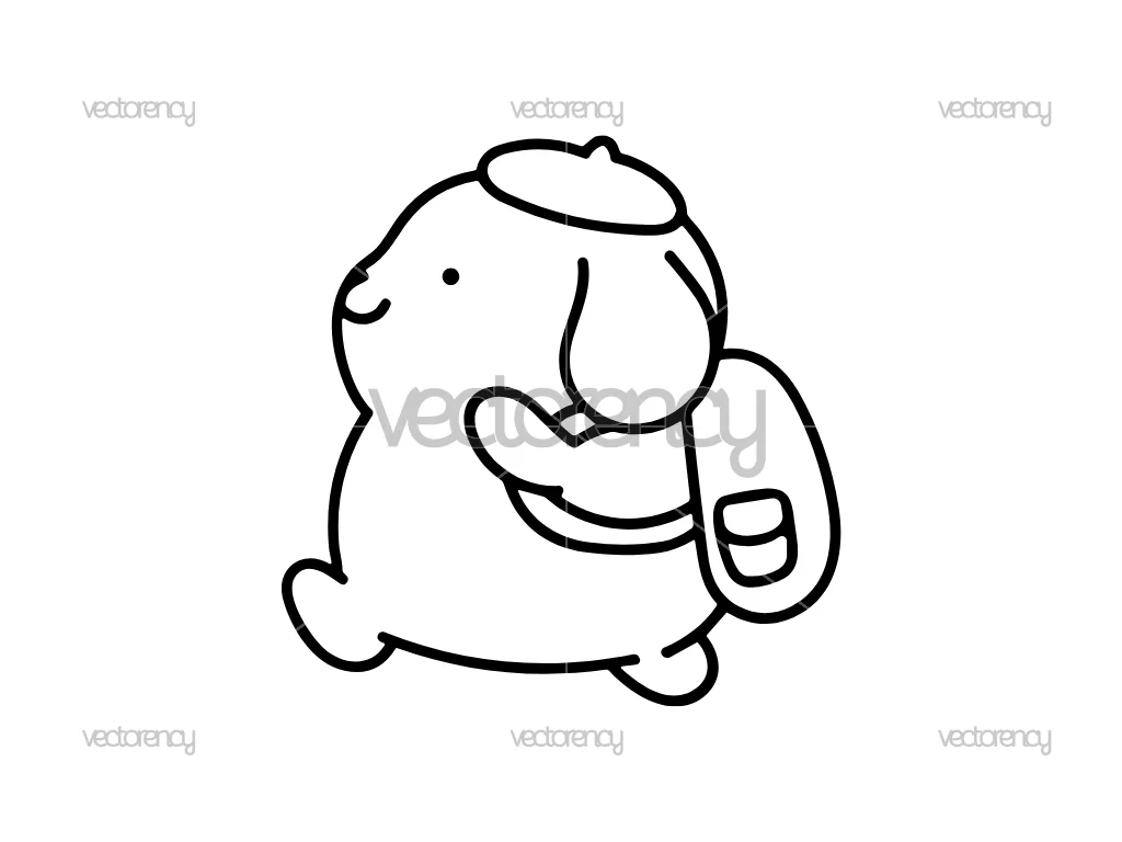 Kawaii Pompompurin Free SVG