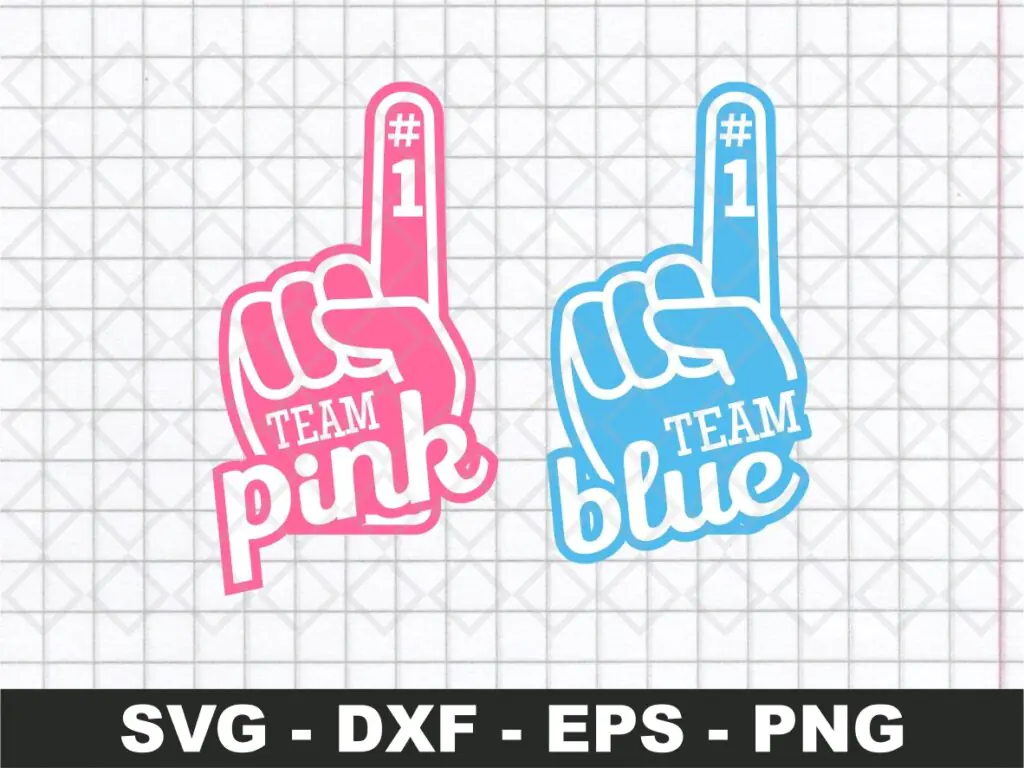 Team Pink Team Blue SVG