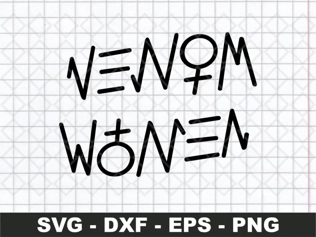 Venom Women Tattoo SVG PNG EPS Vector EPS