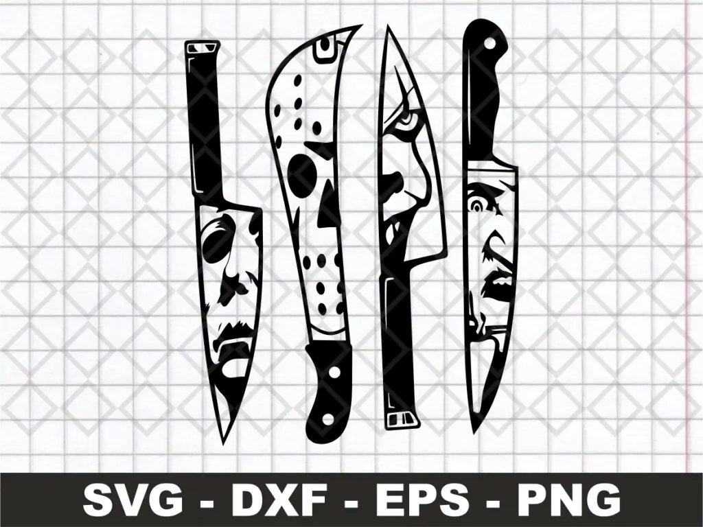 Horror Knife SVG