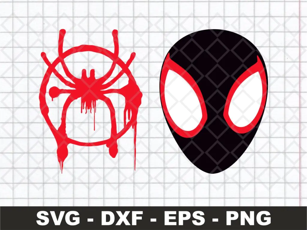 Miles Morales SVG, Spiderman Clipart Vector PNG