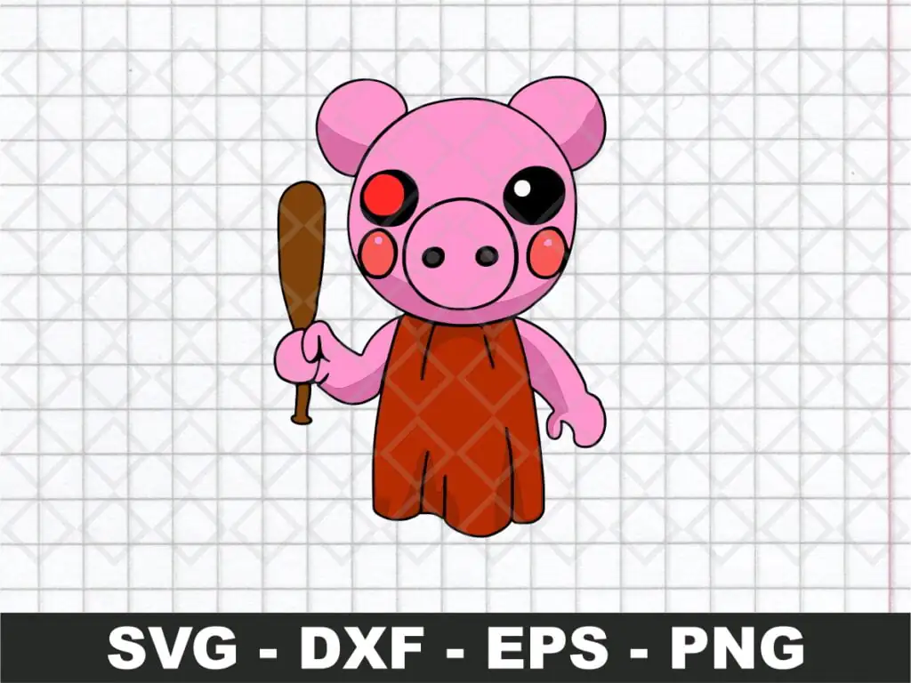 Piggy Roblox SVG Clipart Vector