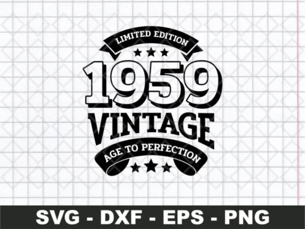 50th Birthday SVG, Aged To Perfection SVG, Vintage SVG