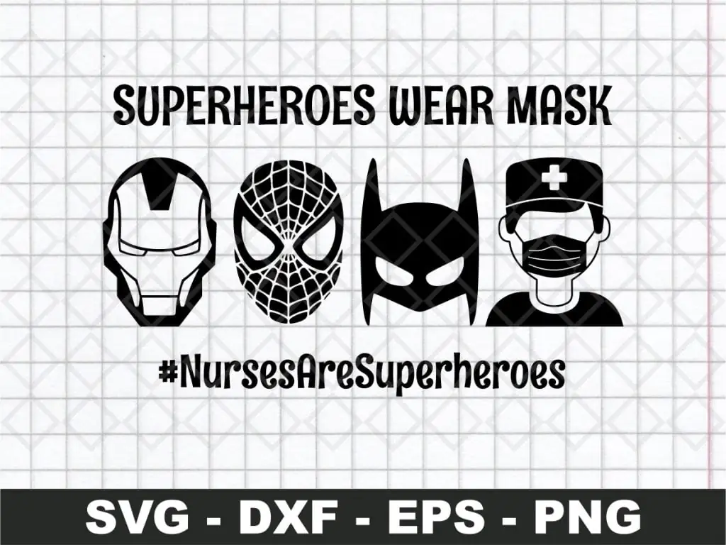 Male Nurses are Superheroes SVG Silhouette