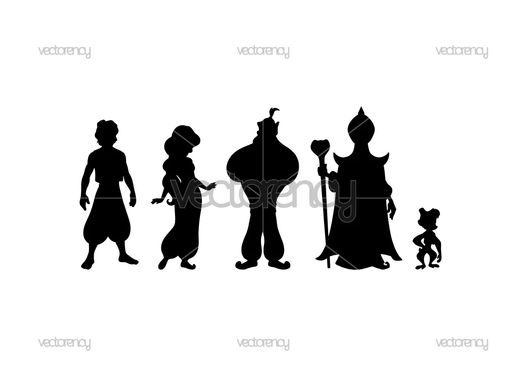Aladdin Silhouette SVG