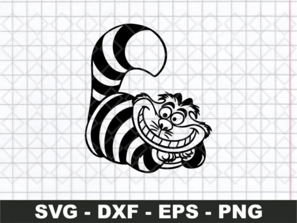 Cheshire Cat SVG Cricut Cut File